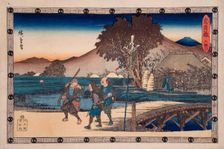 Act VI: Hunters Returning after Bringing the Body of the Murdered..., between c1835 and c1839. Creator: Ando Hiroshige
