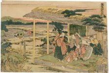 Act VI (Rokudamne), from the series Treasury of the Forty-Seven Loyal Retainers... c1803. Creator: Hokusai