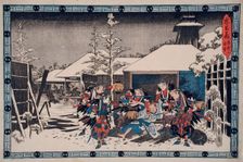 Act XI Third Episode: Moronao Captured and Shown Enya's Suicide Sword..., between c1835 and c1839. Creator: Ando Hiroshige