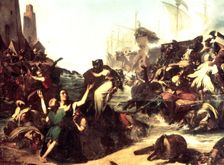 Action of weapons of Cadiz people against the Moors in 1574, Berber pirates on the Torregorda beach