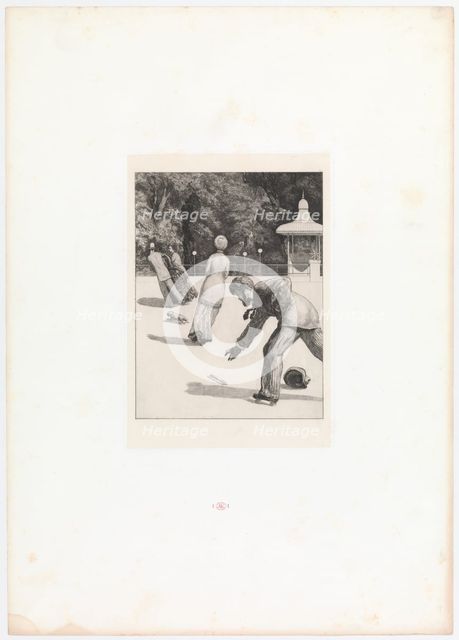 Action. (Opus VI, Plate 2 from Paraphrase on the Finding of a Glove), 1881.