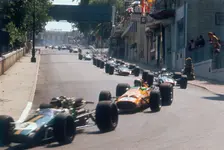 Action from the Monaco Grand Prix, 1968
