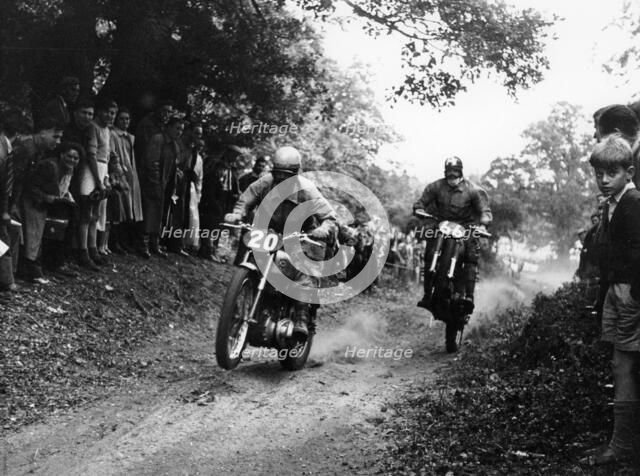 Action from the National (Open) Shrubland Park Scramble, Suffolk, 1952. Artist: Unknown