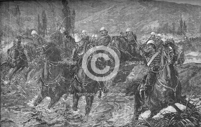 'Action in the Chardeh Valley, (Dec. 11, 1879), Trying to Save the Guns', 1879, (c1880). Artist: Unknown.