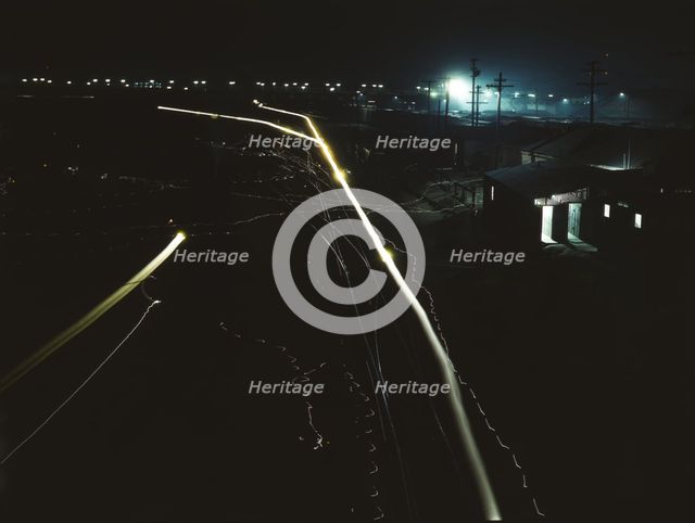 Activity in the Santa Fe R.R. yard, Los Angeles, Calif. , 1943. Creator: Jack Delano.