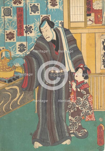 Actor as Master of Sagamiya (Sagamiya teishu), 19th century., 19th century. Creator: Utagawa Kunisada.