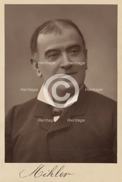 Actor known as 'Mihlev', about 1880. Creator: Unknown.