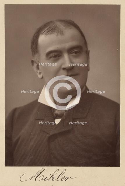 Actor known as 'Mihlev', about 1880. Creator: Unknown.