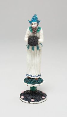 Actor in Star-Shaped Hat, France, 1750/99. Creator: Verres de Nevers