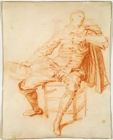 Actor of the Comédie Italienne (Crispin) early 20th century. Artist: Jean-Antoine Watteau