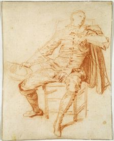 Actor of the Comédie Italienne (Crispin) early 20th century. Artist: Jean-Antoine Watteau