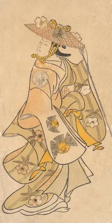 Actor Sanjo Kantaro (1697-1763) as a Woman, ca. 1730., ca. 1730. Creator: Okumura Toshinobu