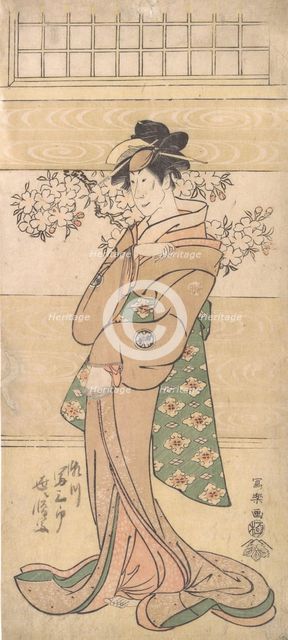 Actor Segawa Tomisaburo II as the Geisha Asaka, 1794-95. Creator: Tôshûsai Sharaku.