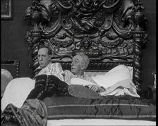 Actor Ralph Lynn Performing in the Play Thark at the Aldwych Theatre London, 1920s. Creator: British Pathe Ltd