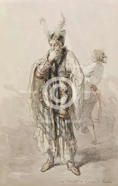 Actors, 1855-1857. Creator: Paul Gavarni.