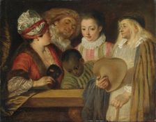 Actors of the Comedie-Francaise, 1710. Creator: Jean-Antoine Watteau