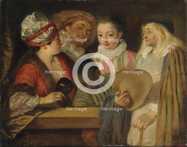 Actors of the Comedie-Francaise, 1710. Creator: Jean-Antoine Watteau.