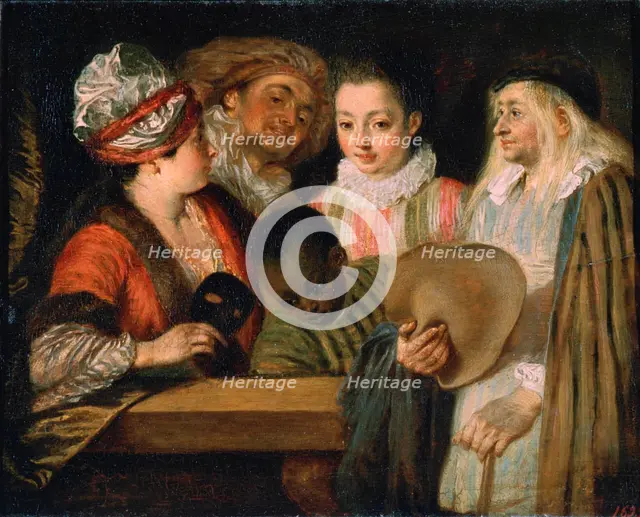 'Actors of the Comédie Française', 1711-1712.  Artist: Jean-Antoine Watteau
