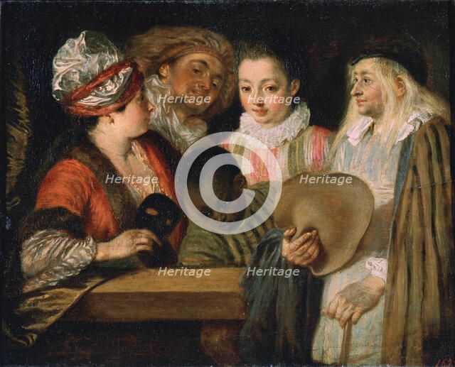 'Actors of the Comédie Française', 1711-1712.  Artist: Jean-Antoine Watteau