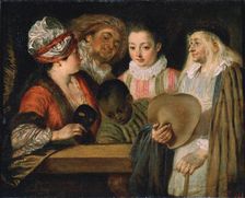 Actors of the Comédie Française 1711-1712. Artist: Jean-Antoine Watteau