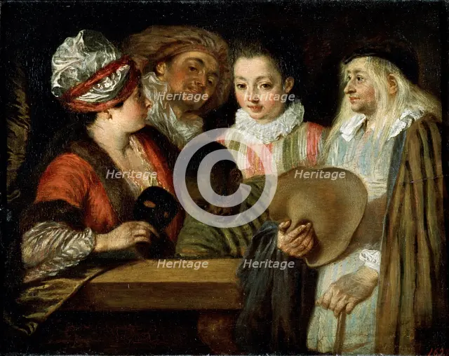 'Actors of the Comédie Française', 1711-1712.  Artist: Jean-Antoine Watteau