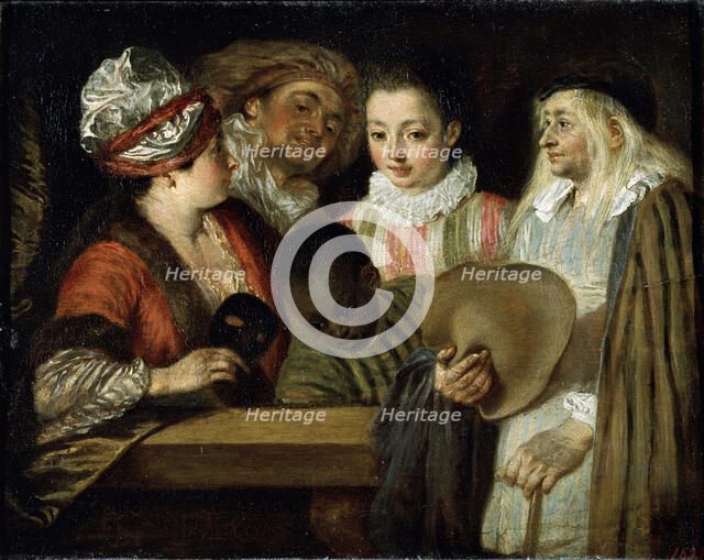'Actors of the Comédie Française', 1711-1712.  Artist: Jean-Antoine Watteau