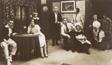Actors, one in drag, performing "The man From Toronto", pose on set..., (between 1920 and 1929?). Creator: Unknown