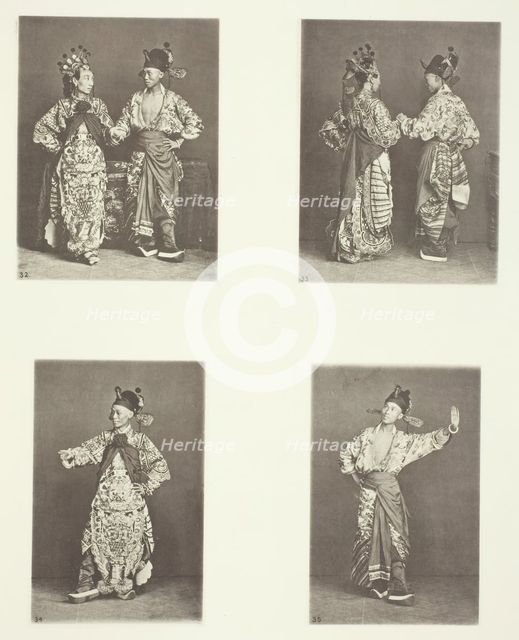 Actors, Ancient Marriage Costume; Actors, Ancient Marriage Costume; Ancient Costumes, c. 1868. Creator: John Thomson.