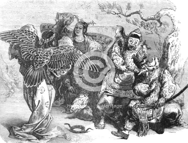 'Actors and Ballet-Girls of the Mikado's court; A European Sojourn in Japan', 1875. Creator: Unknown.