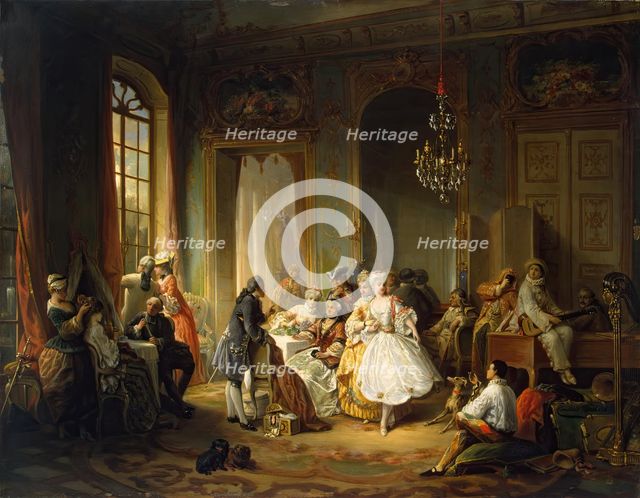 Actors Before a Performance, 1851. Creator: Constant Wauters.