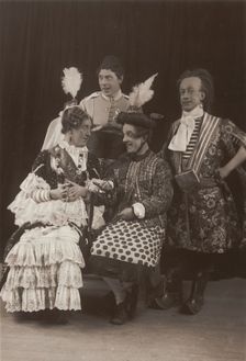 Actors in the pantomime "Sindbad" at Drury Lane, 1907. Creator: Unknown
