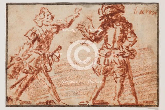 Actors, late 15th or early 16th century. Creator: Claude Gillot.