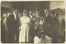 Actors performing at a prisoner of war camp in Osnabrück, 1916. Creator: Unknown