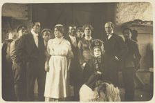 Actors performing at a prisoner of war camp in Osnabrück, 1916. Creator: Unknown