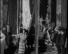 Actors Preparing Back Stage at a Theatre For a Performance of Edgar Wallace's Gangster..., 1920s. Creator: British Pathe Ltd