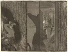 Actresses in Their Dressing Rooms, 1879/1880. Creator: Edgar Degas