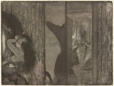 Actresses in Their Dressing Rooms, 1879/1880. Creator: Edgar Degas