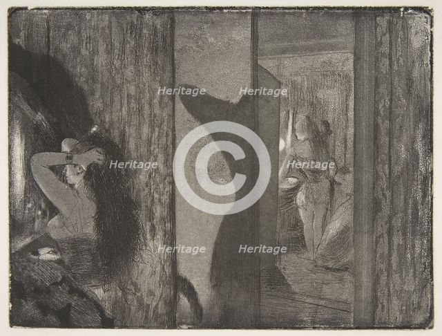 Actresses in Their Dressing Rooms, 1879-80. Creator: Edgar Degas.