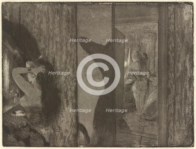 Actresses in Their Dressing Rooms, 1879/1880. Creator: Edgar Degas.