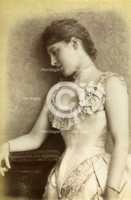 Actress and socialite Lillie Langtry, 1885. Creator: William Downey.