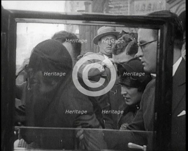 Actress Pola Negri Weeping at the Funeral of Rudolph Valentino, 1926. Creator: British Pathe Ltd.