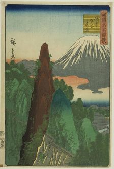 Actual View of Shimotani, Hoki Province (Hoki Shimotani shinkei), from the series "One..., 1859. Creator: Utagawa Hiroshige II