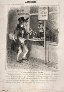 Actualités: Un Philantrope à la mode, 1841. Creator: Clémente Pruche (French, 1831-1870)