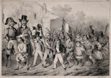 Actualités: Bon! Les moutards en veulent sussi! quand on parle de guerre!..., 1840. Creator: Clémente Pruche (French, 1831-1870)