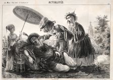 Actualités: --Dites donc! dites donc! celeste Empereur...., 1841. Creator: Clémente Pruche (French, 1831-1870)