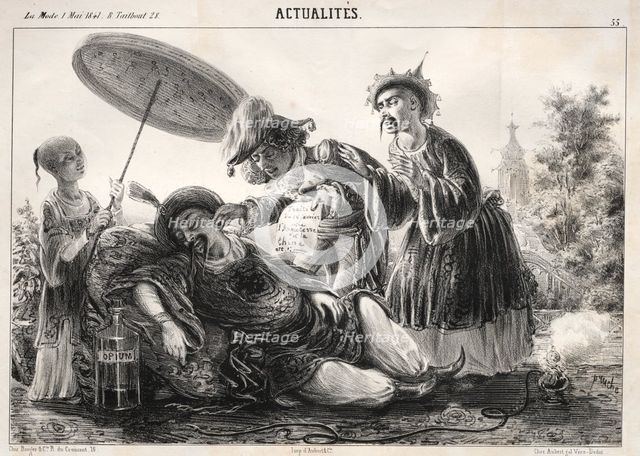Actualités: --Dites donc! dites donc! celeste Empereur...., 1841. Creator: Clémente Pruche (French, 1831-1870).