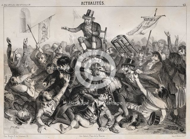 Actualités: Élections dAngleterre, 1841. Creator: Clémente Pruche (French, 1831-1870).