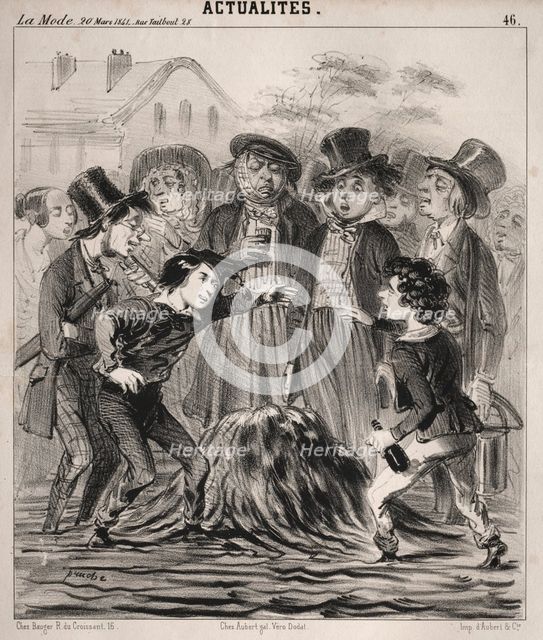 Actualitès: Ha hé Felix! arrive donc vite!, 1841. Creator: Clémente Pruche (French, 1831-1870).