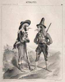 Actualités: Insurgez-vous donc! ...hien! voilà qui va devenir gentil!..., 1841. Creator: Clémente Pruche (French, 1831-1870)