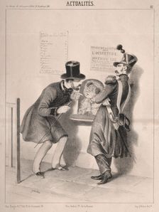 Actualités: LOuverture du second théatre français… Creator: Clémente Pruche (French, 1831-1870)